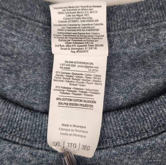 Corvette Tee Mens Bluish Gray Living Legend Gildan 3XL - Picture 4 of 9